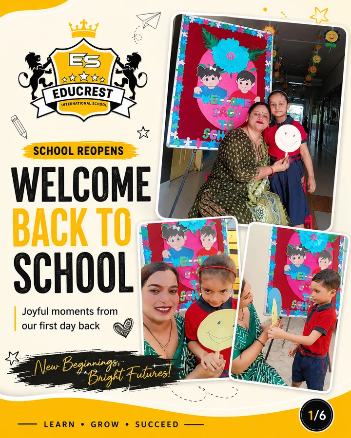 School reopening carousel: welcome back to school announcement